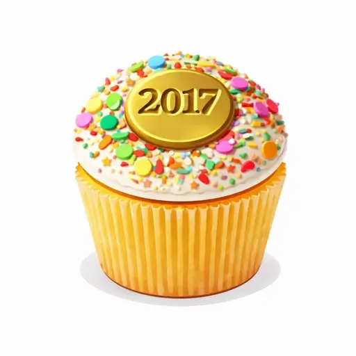 2017 Confetti Vanilla cupcake