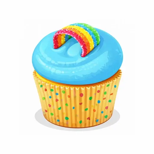 Rainbow Cupcake, the final cupcake in Cupcake 2048