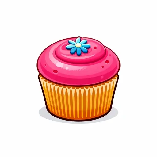 Bubblegum Pink cupcake