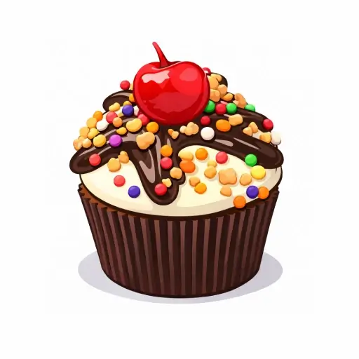 Chocolate Sundae cupcake